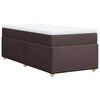 vidaXL Sommier à lattes de lit avec matelas Marron foncé 90x190 cm