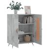 vidaXL Buffet gris b&eacute;ton 69,5x34x90 cm bois d'ing&eacute;nierie