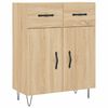 vidaXL Buffet haut Ch&ecirc;ne sonoma 69,5x34x180 cm Bois d'ing&eacute;nierie
