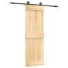 vidaXL Porte coulissante et kit de quincaillerie 70x210 cm pin massif