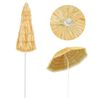 vidaXL Parasol de plage Naturel 240 cm Style hawaïen