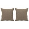 vidaXL Coussins d&eacute;coratifs lot de 2 Taupe 40x40 cm Tissu