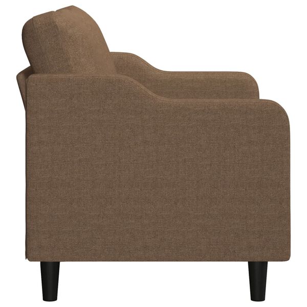 vidaXL Canap&eacute; &agrave; 2 places Marron 140 cm Tissu