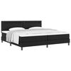 vidaXL Lit &agrave; ressorts avec matelas Noir 200 x 200 cm Simili cuir