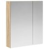 vidaXL Armoire Miroir de Salle de Bain Ch&ecirc;ne Sonoma 60 x 14,5 x 70 cm