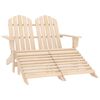 vidaXL Chaise de jardin Adirondack 2 places et repose-pied sapin