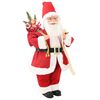 vidaXL Figurine de P&egrave;re No&euml;l Rouge 30 cm Polyester