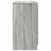 vidaXL Buffet avec tiroir sonoma gris 71x35x65 cm bois d'ingénierie