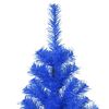 vidaXL Sapin de No&euml;l artificiel avec support bleu 240 cm PVC