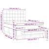 vidaXL Sommier &agrave; lattes de lit avec matelas Gris clair 140x200cm Tissu