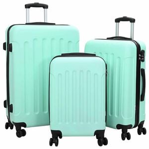 vidaXL Valise 3 pcs Vert menthe 50 x 31 x 78 cm Plastic ABS