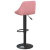 vidaXL Tabourets de bar lot de 2 rose velours