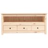 vidaXL Meuble TV 114x35x52 cm Bois de pin massif
