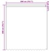vidaXL Rideau en Dentelle Blanc 200 x 200 cm Polyester