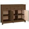 vidaXL Buffet Marron miel 100x35x74 cm Bois massif de pin