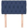 vidaXL Tête de lit Bleu 80x7x78/88 cm Tissu