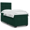 vidaXL Sommier &agrave; lattes de lit avec matelas Vert fonc&eacute; 90x190 cm
