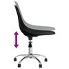 vidaXL Chaise de bureau pivotante Noir PP
