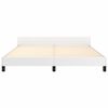 vidaXL Cadre de lit avec tête de lit sans matelas blanc 180x200 cm