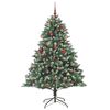 vidaXL Sapin de No&euml;l artificiel Vert 240 cm PVC, plastique et acier
