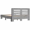 vidaXL Cadre de lit sans matelas sonoma gris 120x190 cm
