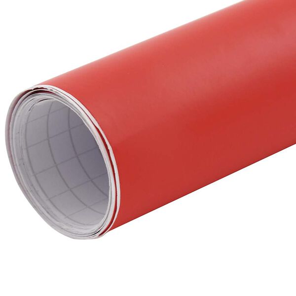 vidaXL Films de voiture 2 pcs Rouge mat 100x150 cm+50x150 cm