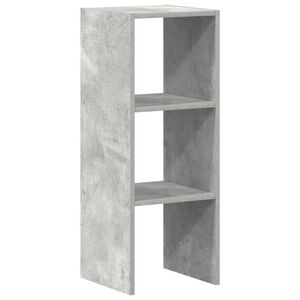 vidaXL Biblioth&egrave;que empilable gris b&eacute;ton 30x30x80 cm bois d'ing&eacute;nierie