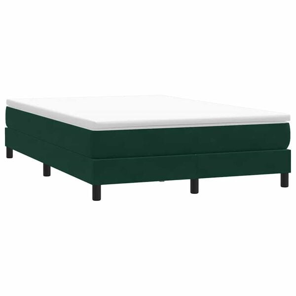vidaXL Sommier &agrave; lattes de lit sans matelas vert fonc&eacute; 160x220cm