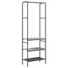 vidaXL Porte-v&ecirc;tements Sonoma gris 60 x 30 x 171 cm Bois d'ing&eacute;nierie