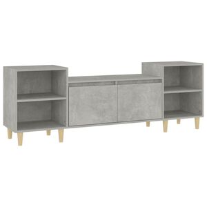 vidaXL Meuble TV Gris b&eacute;ton 160x35x55 cm Bois d'ing&eacute;nierie