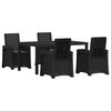 vidaXL Ensemble de salle &agrave; manger pour jardin 5 pc Anthracite PP