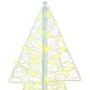 vidaXL Sapin de Noël avec 240 LED Blanc chaud 180 cm Acrylique