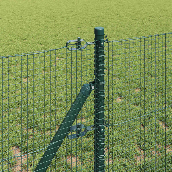 vidaXL Poteau de cl&ocirc;ture. Vert 25 x 0,6 m (maille de 16 x 16 mm)