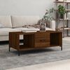 vidaXL Table basse ch&ecirc;ne marron 102x50x40 cm bois d'ing&eacute;nierie