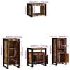 vidaXL Ensemble de mobilier de salle de bain 4 pcs Bois Recyclé Solide
