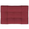 vidaXL Coussin de palette rouge bordeaux 120x80x12 cm tissu