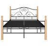 vidaXL Cadre de lit sans matelas noir m&eacute;tal 120x200 cm