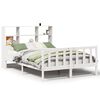 vidaXL Lit biblioth&egrave;que sans matelas blanc 160x200 cm bois pin massif