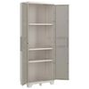 Keter Armoire de rangement de jardin à étagères Crème et taupe 182 cm