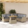 vidaXL Salon de jardin avec coussins 2 pcs beige r&eacute;sine tress&eacute;e