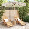 vidaXL Parasol Macram&eacute; Cr&egrave;me 252.5 x 252.5 x 260 cm