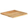 vidaXL Dessus de table 80x80x3,8 cm bord vivant bois massif manguier