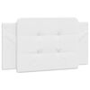 vidaXL Coussin de t&ecirc;te de lit Zadar blanc 100 cm similicuir
