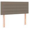 vidaXL Sommier &agrave; lattes de lit avec matelas Taupe 90x190 cm Tissu