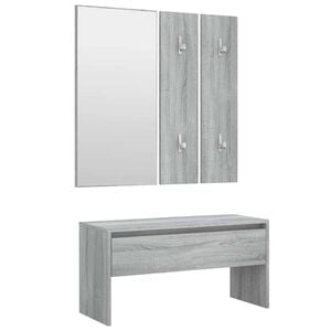 vidaXL Ensemble de meubles de couloir Sonoma gris Bois d'ing&eacute;nierie
