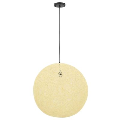 vidaXL Lampe suspendue Crème Sphère 55 cm E27