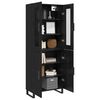 vidaXL Haut Armoire 2 pcs Ch&ecirc;ne noir Bois d'ing&eacute;nierie
