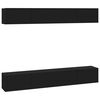 vidaXL Meubles TV muraux 4 pcs Noir 100x30x30 cm