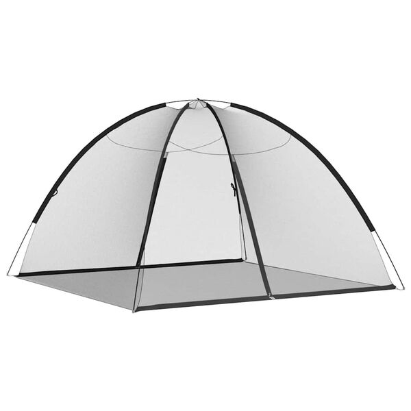 vidaXL Moustiquaire mongole avec portes 220 maille noir 200x200x135 cm