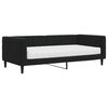 vidaXL Lit de jour avec matelas noir 90x190 cm velours
